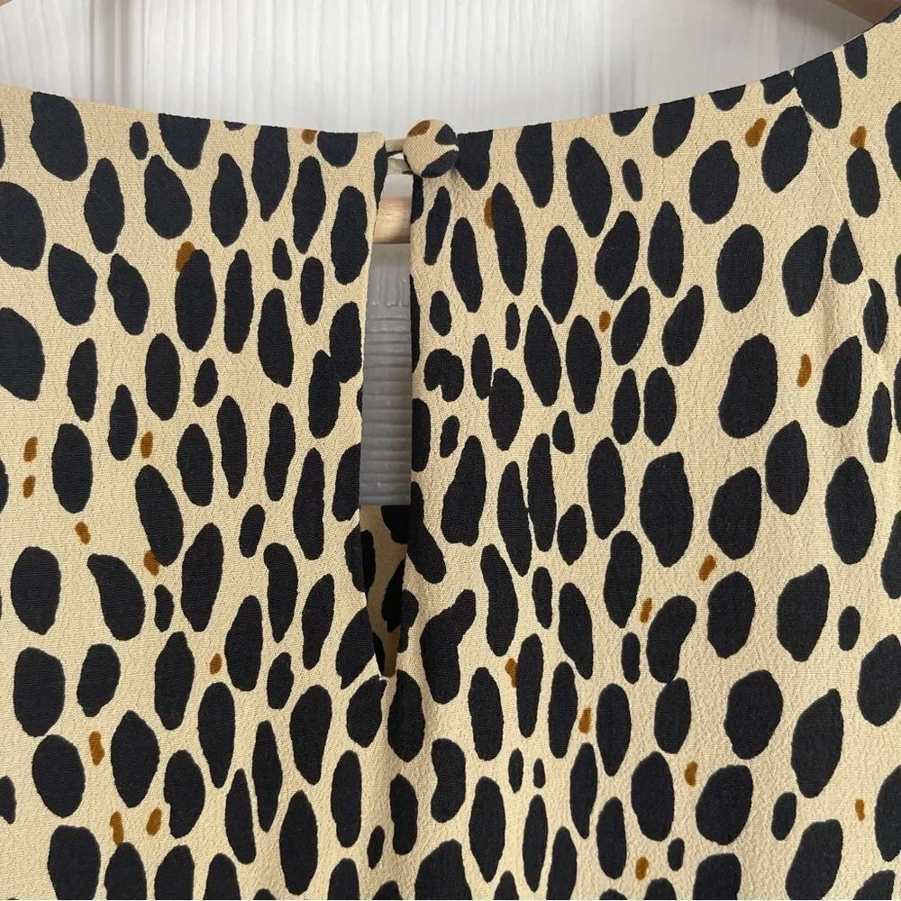 J. Crew Leopard Print Shift Dress Sz 10 Gently Loved